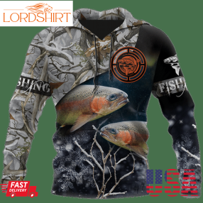 Trout Fishing Ice 3D Hoodiepng