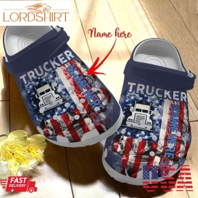 Truck Personalized Personalize Clog Custom Crocs Fashionstyle Comfortable For Women Men Kid Print 3D Whitesole Trucker