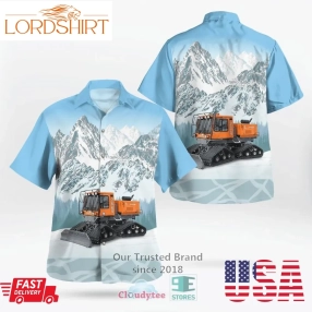 Tucker Sno Cat Blue White Hawaiian Shirt