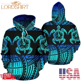 Turtle Polynesian Hoodie 3D Td429 Custom