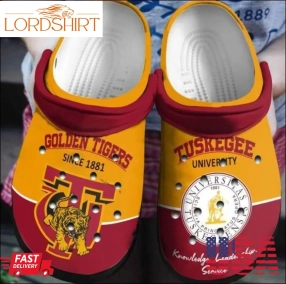 Tuskegee University Golden Tiger Basketball 103 Gift For  Lover Rubber Crocs Crocband Clogs, Comfy Footwear