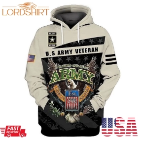 Usarmy Veteran 3D Hoodie For Men For Women All Over Printed Hoodie