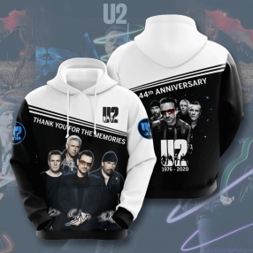 U2 1976 2020 44Th Anniversary 3D Hoodie Sweatshirt