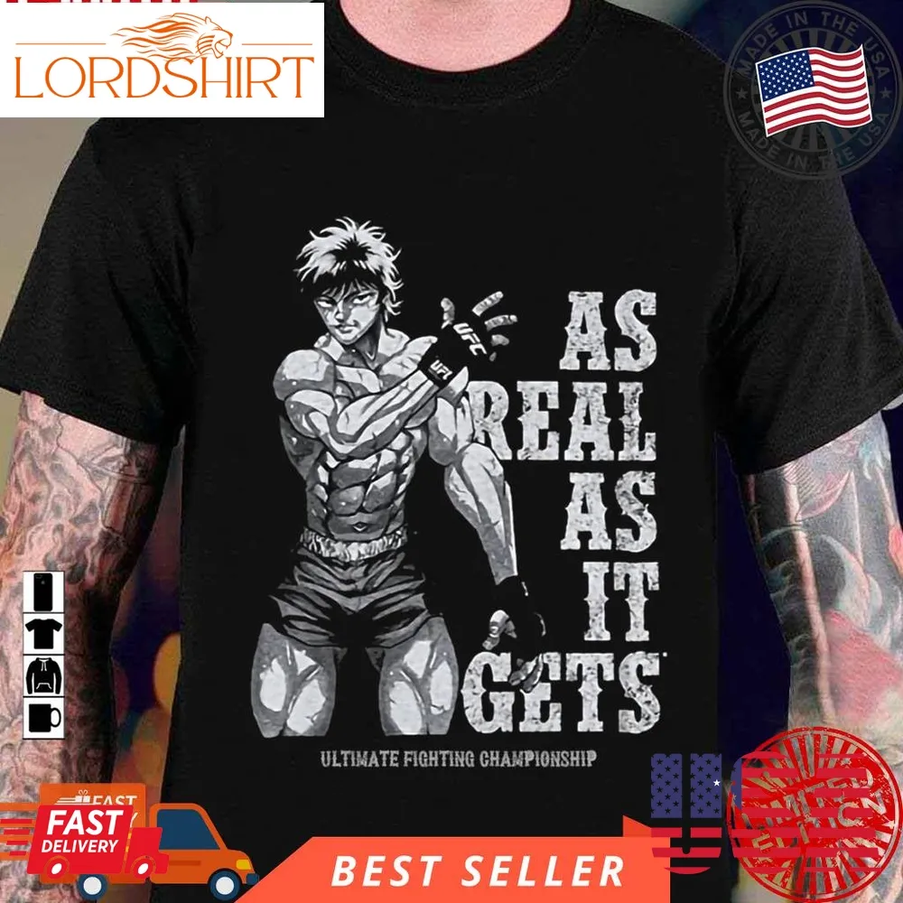 Ufc X Baki Hanma The Grappler Rare Fighting Design For Otaku Gym And Fitness Training Unisex T Shirt