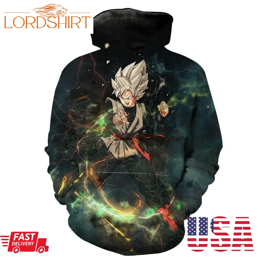 Ultra Instinct Goku Black Dragon Ball Super Hoodie 3D