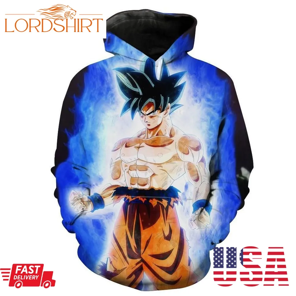 Ultra Instinct Goku Dragon Ball Supers Hoodie 3D