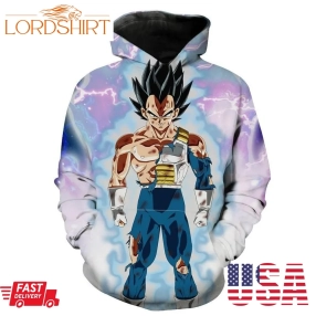 Ultra Instinct Vegeta Dragon Ball Super Hoodie 3D