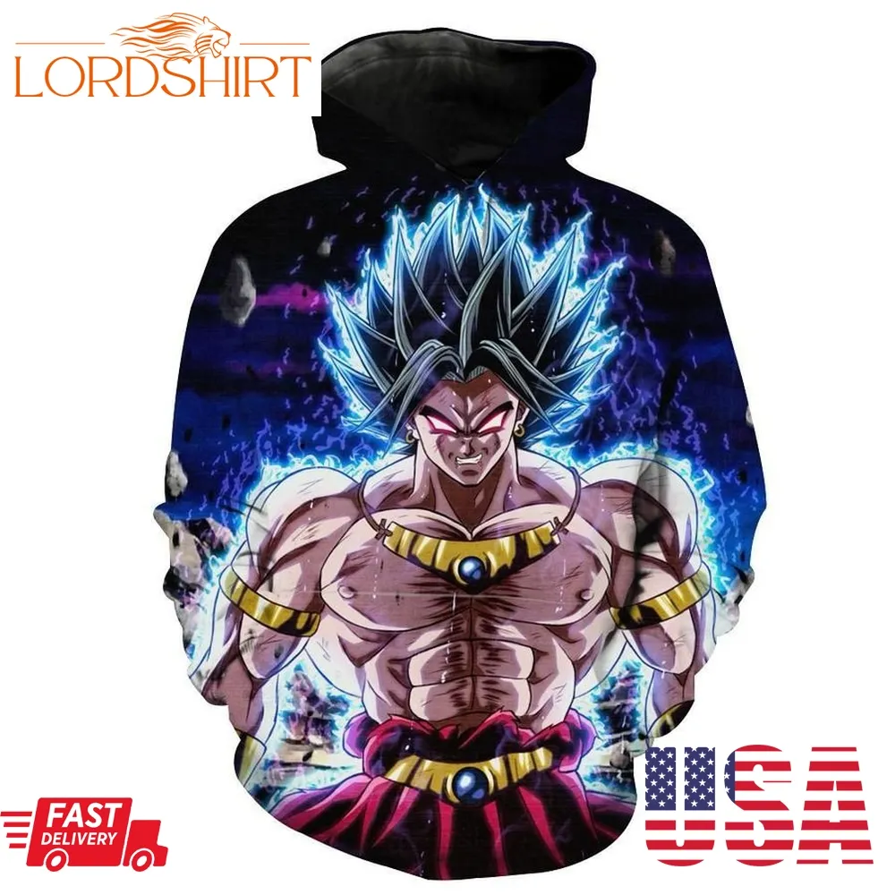 Ultra Instincts Broly Dragon Ball Super Broly Hoodie 3D