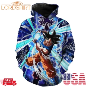 Ultra Instincts Goku Kamehameha Dragon Ball Super Hoodie 3D