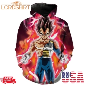 Ultra Instincts Vegeta Super Dragon Ball Hoodie 3D