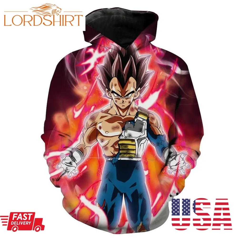 Ultra Instincts Vegeta Super Dragon Ball Hoodie 3D