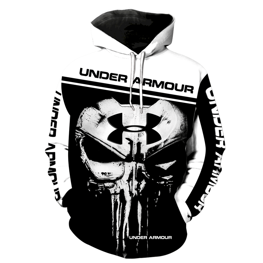 Under Armour Punisher New Skull Full All Over Print K1191 Hoodie Zipper