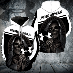 Under Armour Skull New All Over Print V1237 Hoodie And Zipper