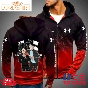 Under Armour Son Goku Vegeta Dragon Ball Z3d Hoodie Sweatshirt Zip