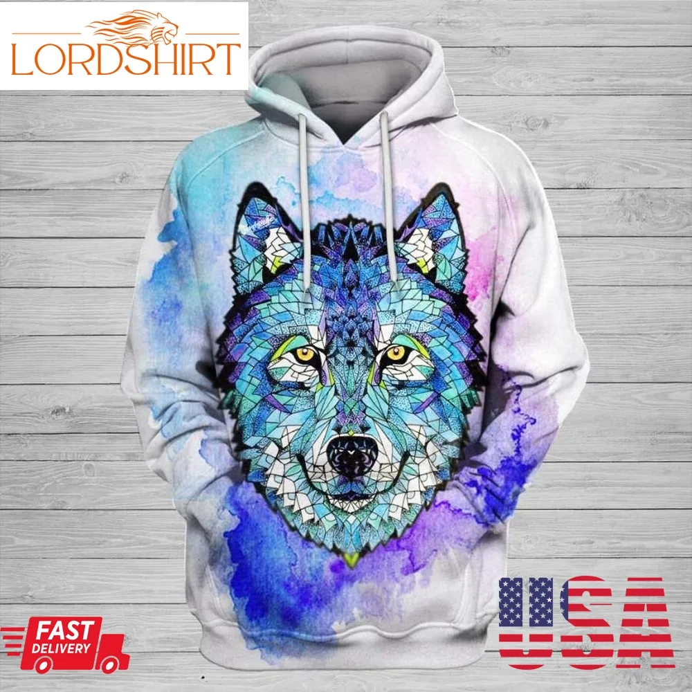 Unisex Wolf Art Hoodie 10