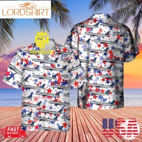 Us Airlines 5 Airbus A320 232 4Th Of July Hawaiian Shirt And Hawaiian Shorts