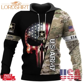 Us Army Us Flag America Skull Pullover And Zippered Hoodies Custom 3D Graphic Printed 3D Hoodie All Over Print Hoodie For Men For Women