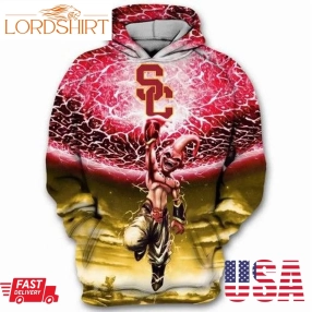 Usc Trojans Ncaa Majin Boo Dragon Ball Z 3D Hoodie Sweatshirt