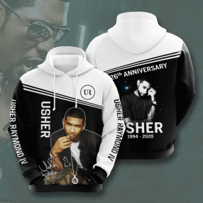 Usher Raymond Iv 5 1994 2020 26Th Anniversary 3D Hoodie Sweatshirt