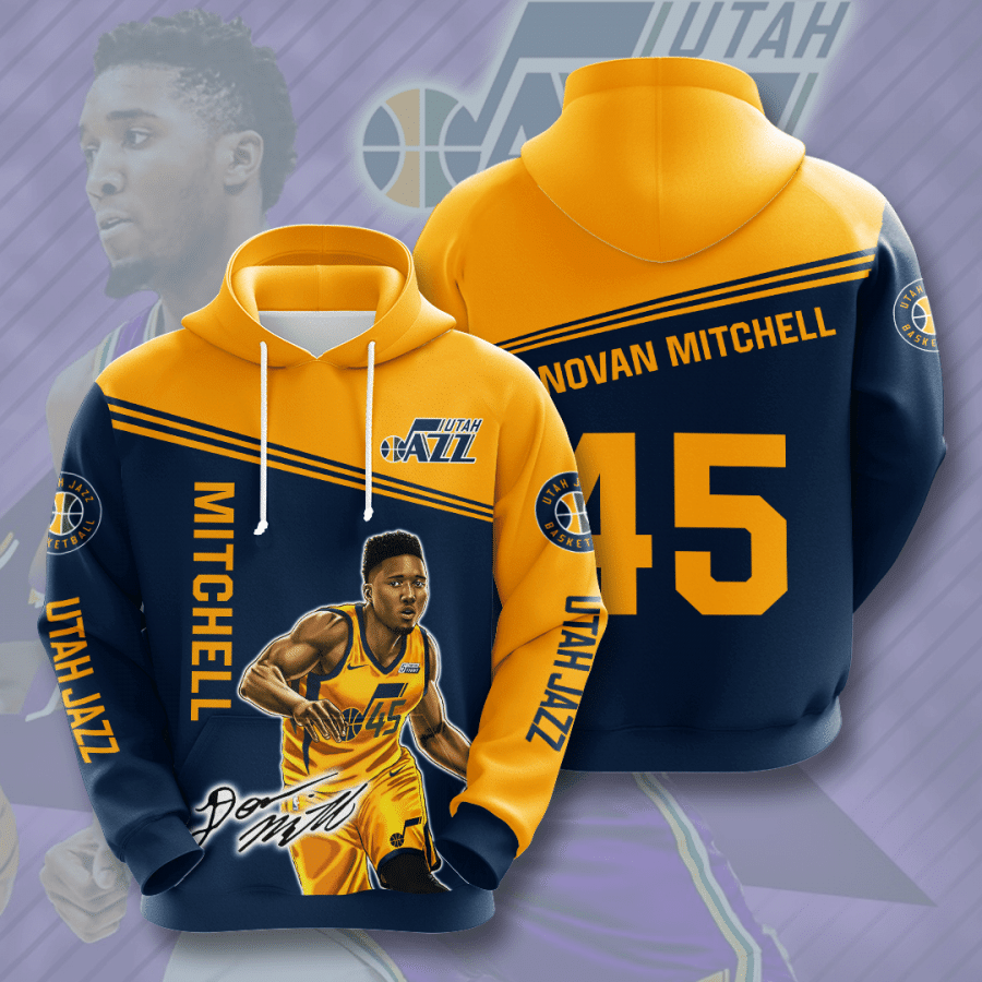 Utah Jazz Donovan Mitchell 3D Hoodie For Men For Women All Over Printed Hoodie