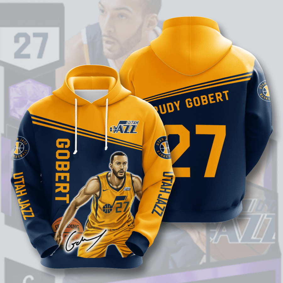 Utah Jazz Rudy Gobert 3D Hoodie For Men For Women All Over Printed Hoodie