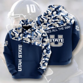 Utah State Aggies Camo Men And Women 3D Full Printing Hoodie Utah State Aggies Camo 3D Full Printing Shirt