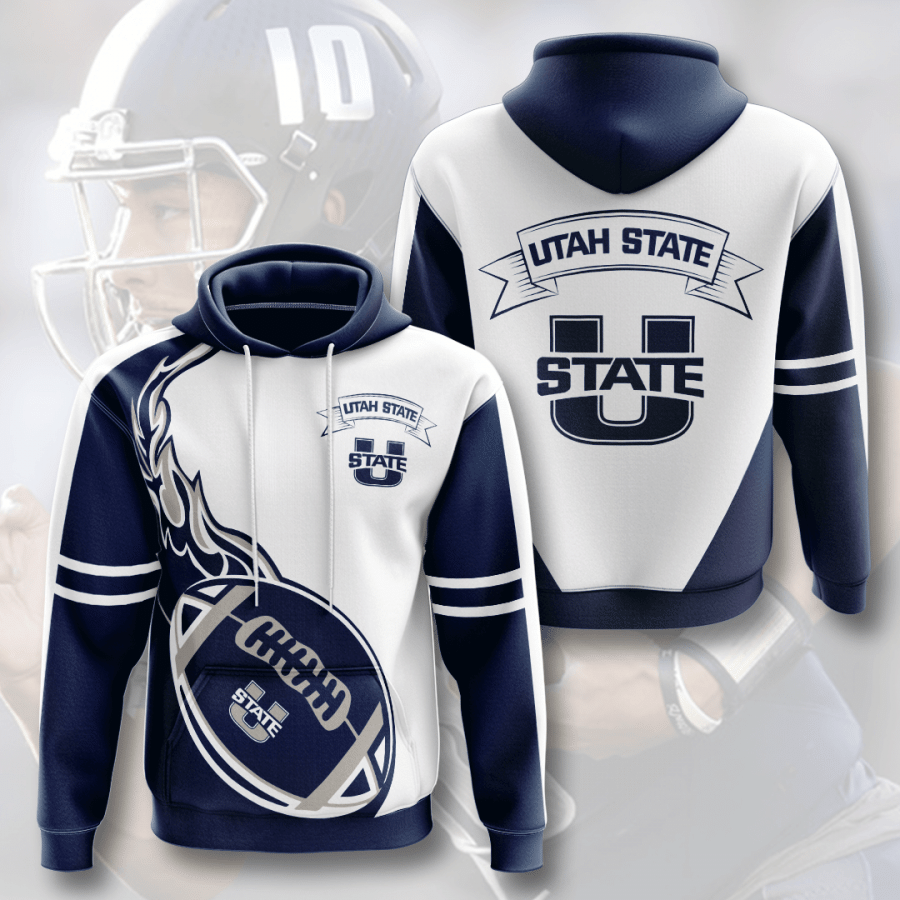 Utah State Aggies Men And Women 3D Full Printing Hoodie Utah State Aggies 3D Full Printing Shirt