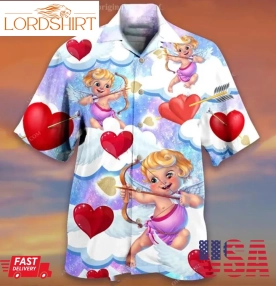 Valentine Love Cupid Hawaiian Shirt