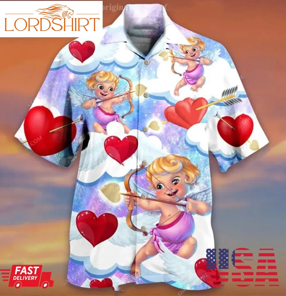 Valentine Love Cupid Hawaiian Shirt