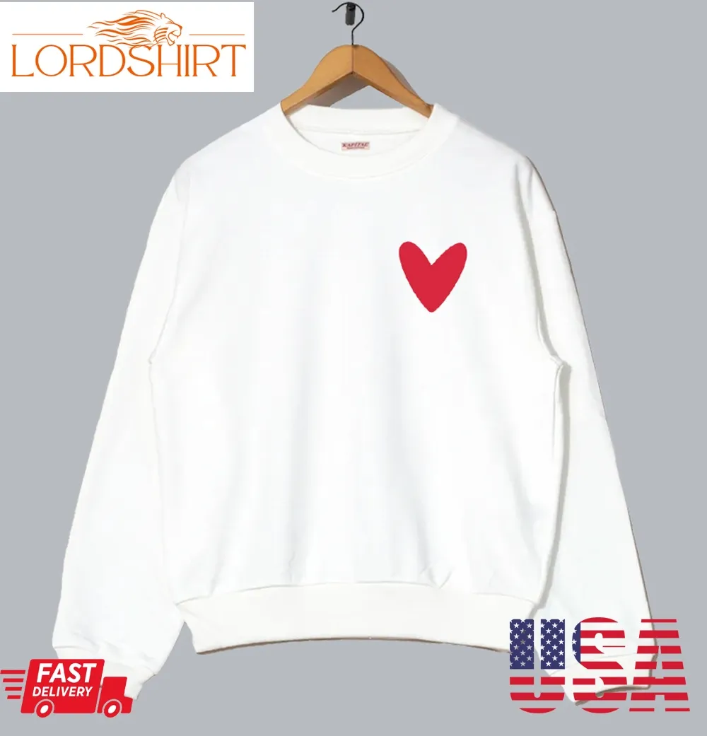 Valentines Heart Sweatshirt Ss