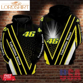 Valentino Rossi 46 3D Hoodie For Men For Women All Over Printed Hoodie