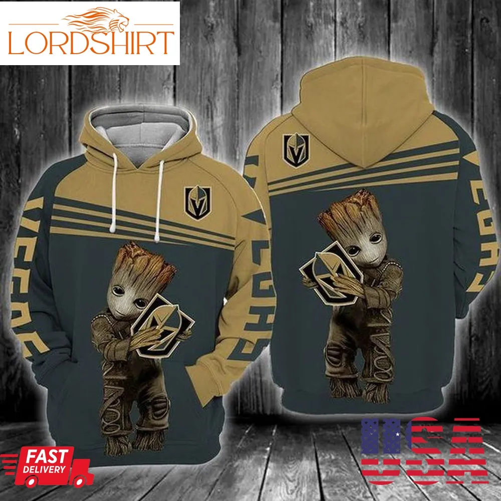 Vegas Golden Knights Groot 3D Hoodie For Men For Women All Over Printed Hoodie