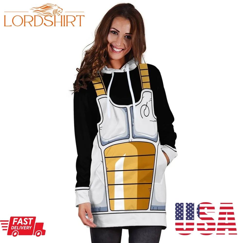 Vegeta Whis Armor Custom Dragon Ball Anime Cosplay Customes Women Hoodie Dress