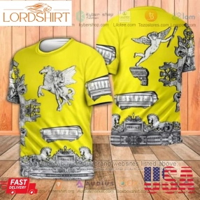 Versace Horse And Angel Pattern 3D Shirt, Short