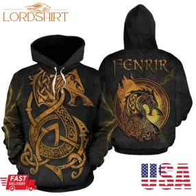 Viking Fenrir Storm Men And Women 3D Full Printing Hoodie Shirt Viking Fenrir Storm 3D Full Printing Shirt Viking 3D All Over Printed Shirt 2020