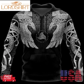 Viking Hugin And Munin Tattoo Men And Women 3D Full Printing Hoodie Zip Hoodie Sweatshirt Jacket Legging T Shirt Viking Hugin And Munin Tattoo 3D Full Printing Shirt