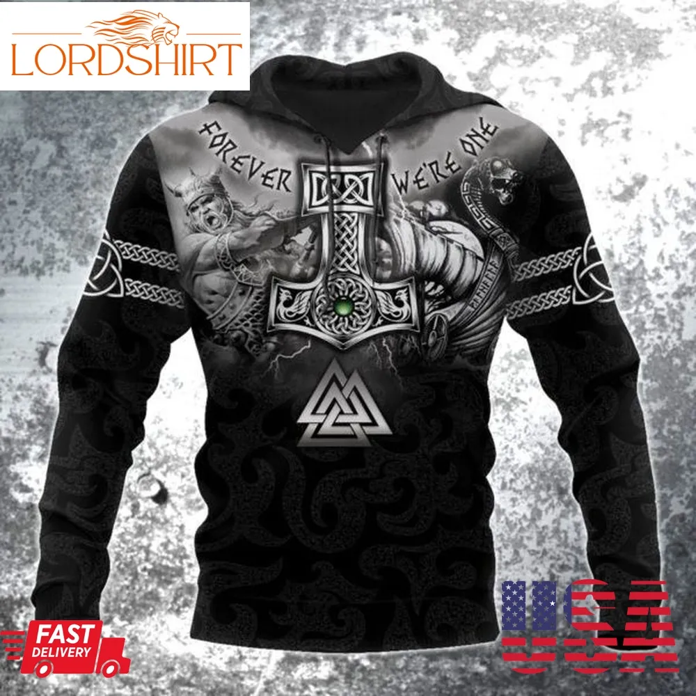 Viking Odins Ravens Men And Women 3D Full Printing Hoodie Shirt Viking Odins Ravens 3D Full Printing Shirt