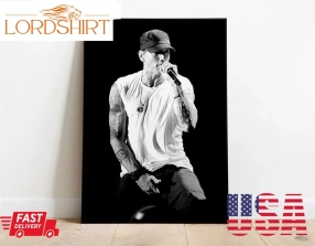 Vintage Eminem Poster Black And White American Rapper Wall Art Music Posters