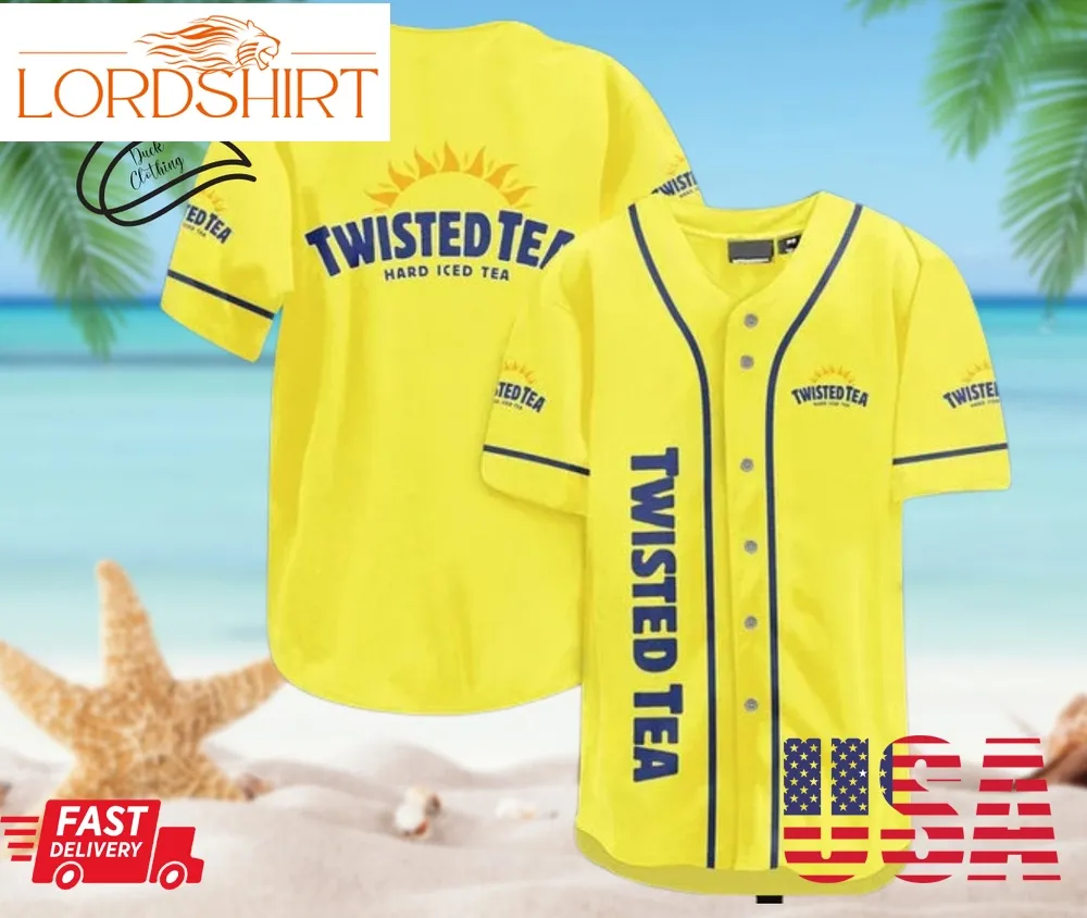 Vintage Twisted Tea Baseball Jersey, Halloween Shirt, Hawaii Shirt Holiday Beach Summer Xs   5Xl