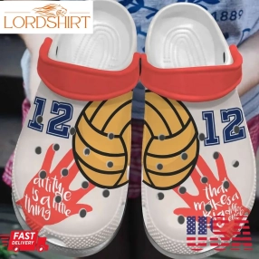 Volleyball Attitude Personalized Clog Custom Crocs Comfortablefashion Style Comfortable For Women Men Kid Print 3D