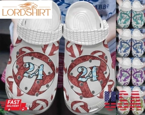 Volleyball Crocs Classic Clog Whitesole Personalized Ball Shoes