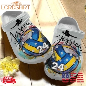 Volleyball Custom Name Crocs Rubber Crocs Crocband Clogs Comfy Footwear Tl97 Personalized