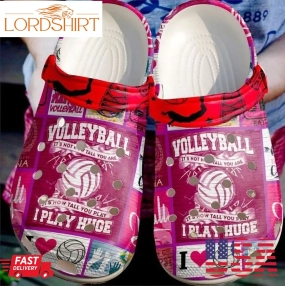 Volleyball Eat Sleep Play Sku 2683 Crocs Crocband Clog Comfortable For Mens Womens Classic Clog Water Shoes