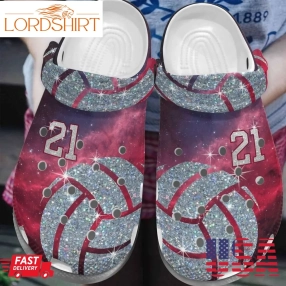 Volleyball Personalize Clog Custom Crocs Fashionstyle Comfortable For Women Men Kid Print 3D Volleyball Star