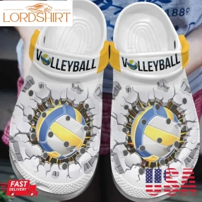 Volleyball Personalized Clog Custom Crocs Comfortablefashion Style Comfortable For Women Men Kid Print 3D 1