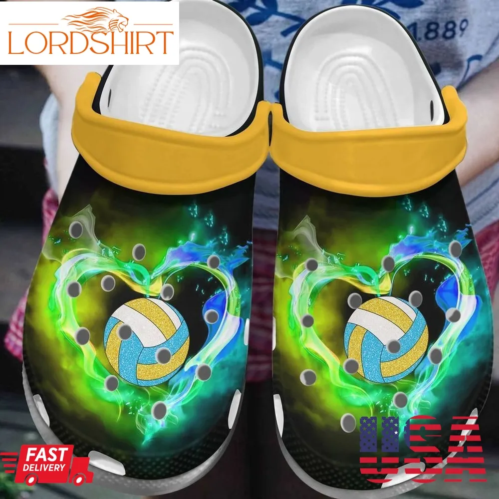 Volleyball Personalized Clog Custom Crocs Comfortablefashion Style Comfortable For Women Men Kid Print 3D Great Passion