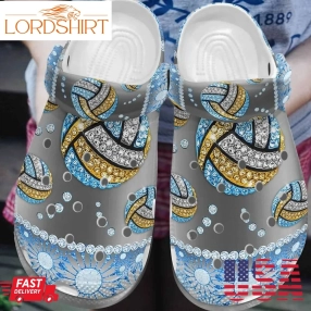 Volleyball Personalized Clog Custom Crocs Comfortablefashion Style Comfortable For Women Men Kid Print 3D Twinkle Volleyball