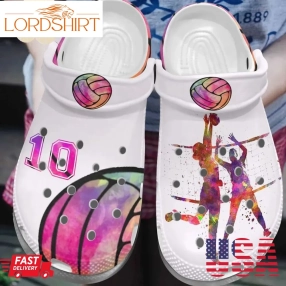 Volleyball Personalized Clog Custom Crocs Comfortablefashion Style Comfortable For Women Men Kid Print 3D Volleyball Is Life