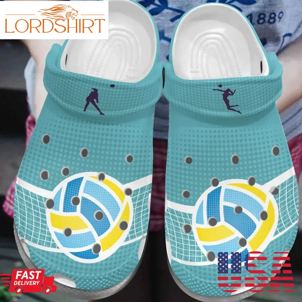 Volleyball Personalized Clog Custom Crocs Comfortablefashion Style Comfortable For Women Men Kid Print 3D Volleyball1