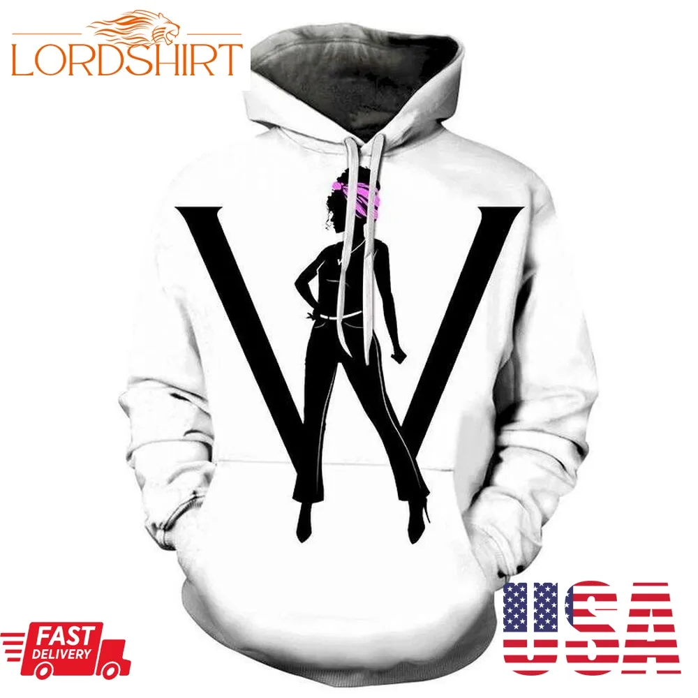 W For Women 3D Sweatshirt Hoodie Pullover Custom